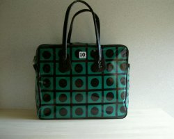 画像1: Kinji black/green　L bag