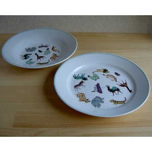 画像: Children's plate set zoo/ARABIA（アラビア）