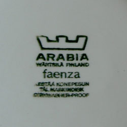 画像: FAENZA PITCHER/ARABIA（アラビア）